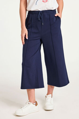 Dash – Seam Front Wide Leg Cropped Trousers