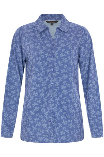 Daisy Print Button Through Shirt