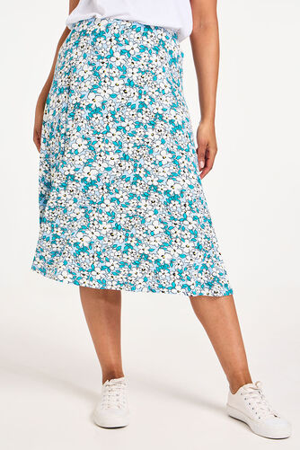 Sketch Daisy Print Jersey Flippy Skirt
