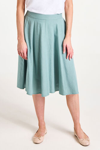 Plain Linen Flippy Skirt