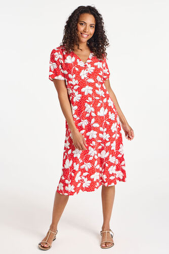 Floral Print Woven Tea Dress