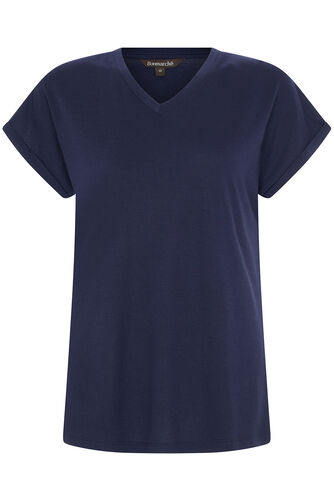 Plain Relaxed V-Neck T-Shirt