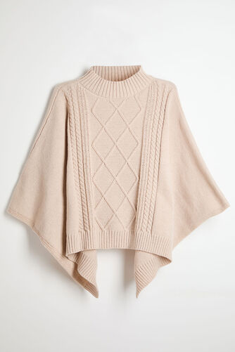 Autonomy – Cable Knit Poncho