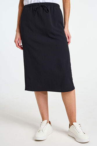 Straight Textured Skirt