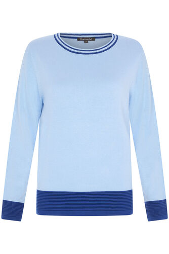 Contrast Rib Detail Jumper