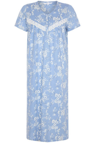 100% Cotton Floral Print Nightdress