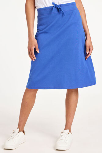Plain Rib Pull-On Jersey Skirt