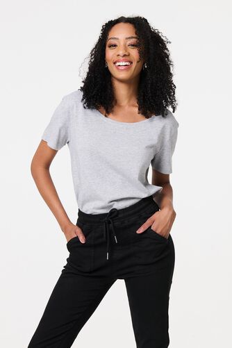 Izabel London – Denim Skinny Ankle Grazer Leggings