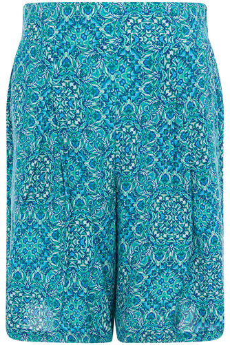 Tile Print Elasticated Shorts