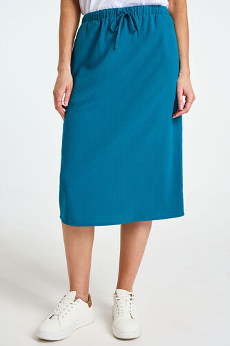 Straight Textured Skirt