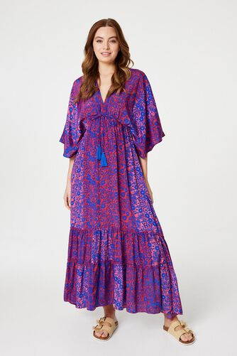 Izabel London – Floral Side Split Maxi Dress