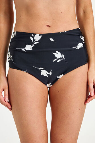 Mono Leaf Print Swim Briefs