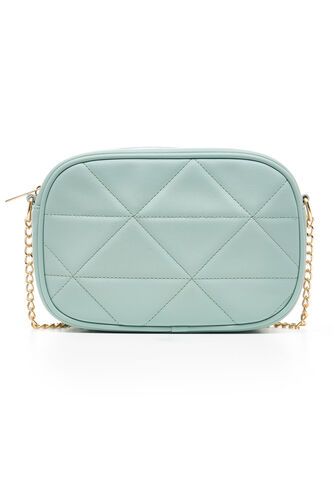 Quilted Cross Body Camera Bag with Chain Strap