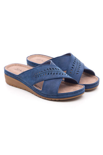 Cross Over Strap Mule Sandals