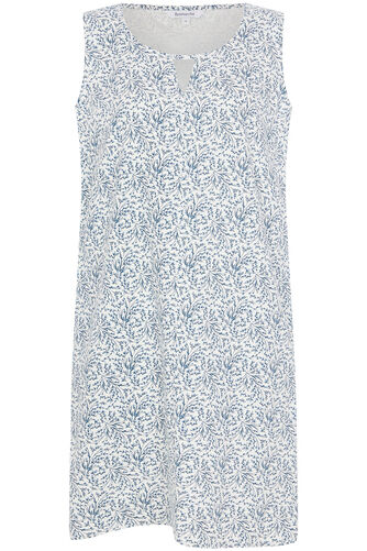 Mini Bud Print Linen Dress