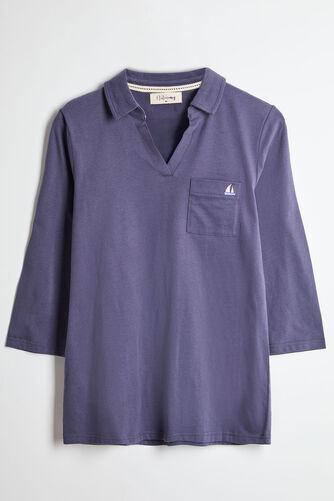 Autonomy – Embroidered Pocket Collared Top
